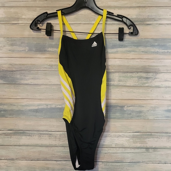 ADIDAS SOLID SPLICE VORTEX SWIMSUIT - Picture 5 of 6